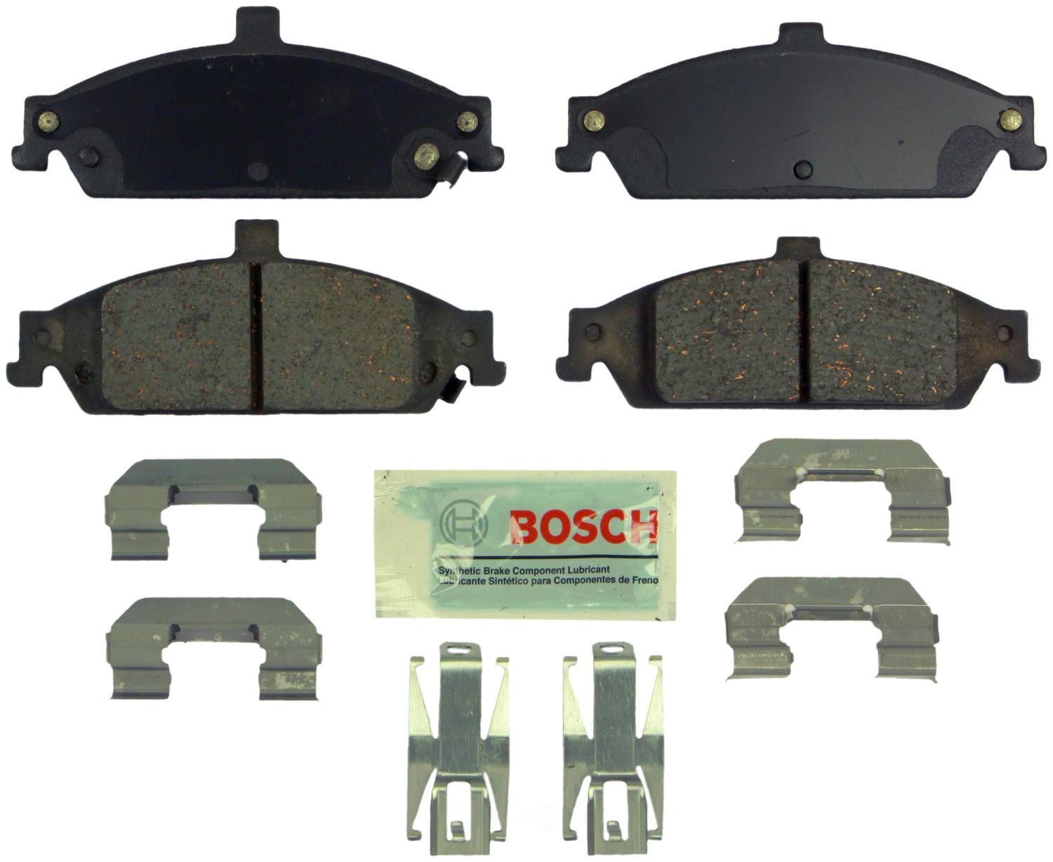 BOSCH BRAKE - Bosch Blue Ceramic Brake Pads with Hardware - BQC - be727h