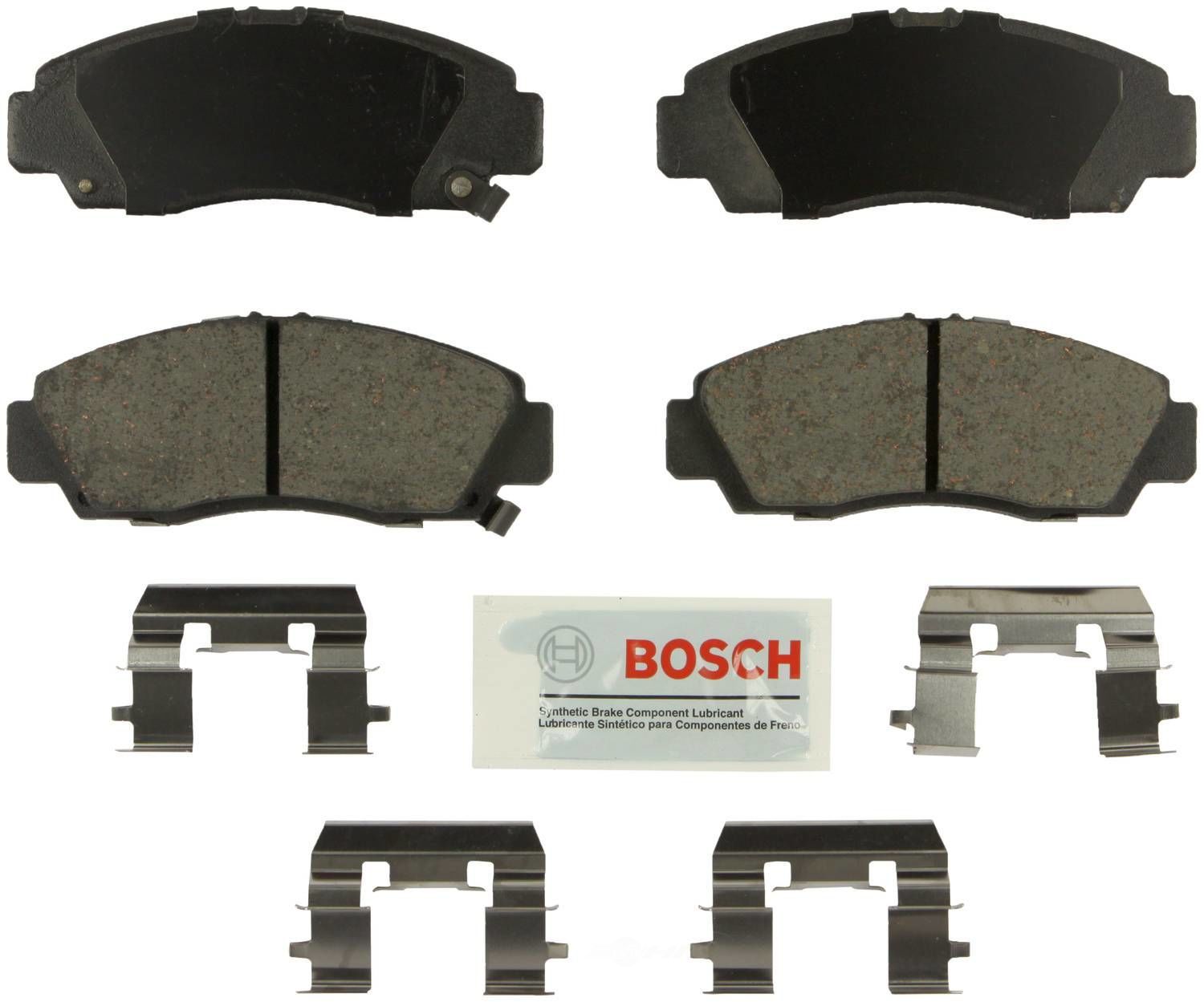 BOSCH BRAKE - Bosch Blue Ceramic Brake Pads with Hardware (Front) - BQC BE787H