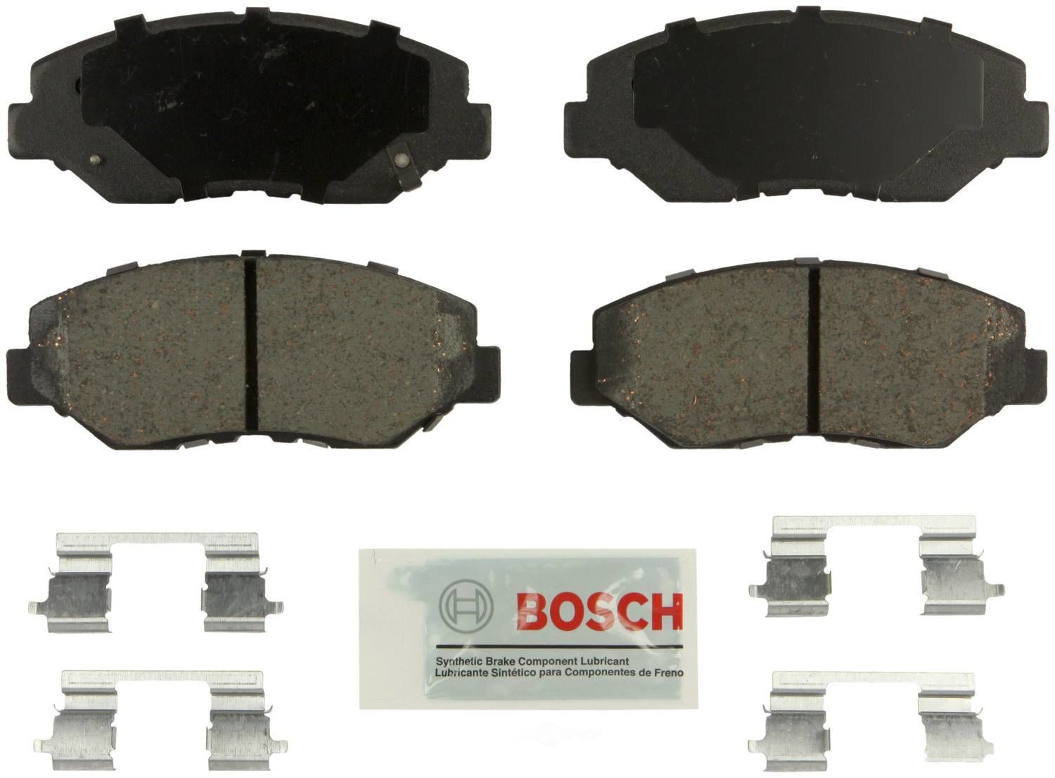 BOSCH BRAKE - Bosch Blue Ceramic Brake Pads with Hardware (Front) - BQC BE914H
