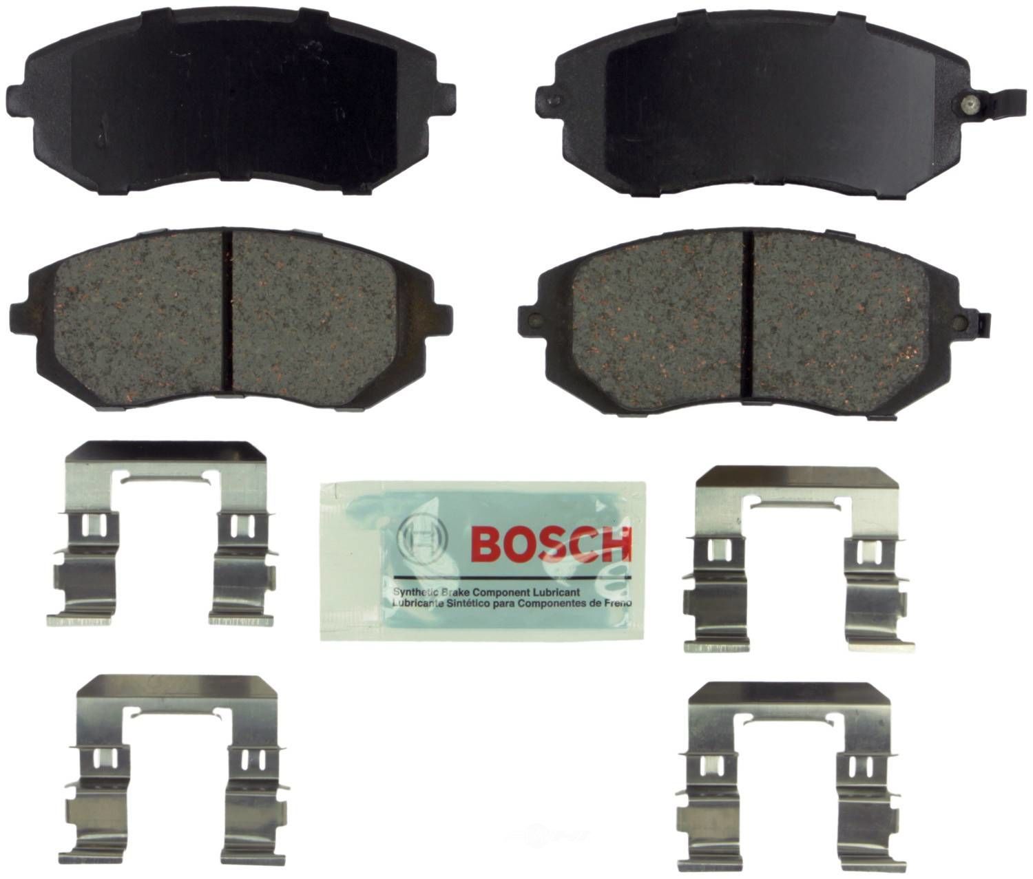 BOSCH BRAKE - Bosch Blue Ceramic Brake Pads with Hardware (Front) - BQC BE929H