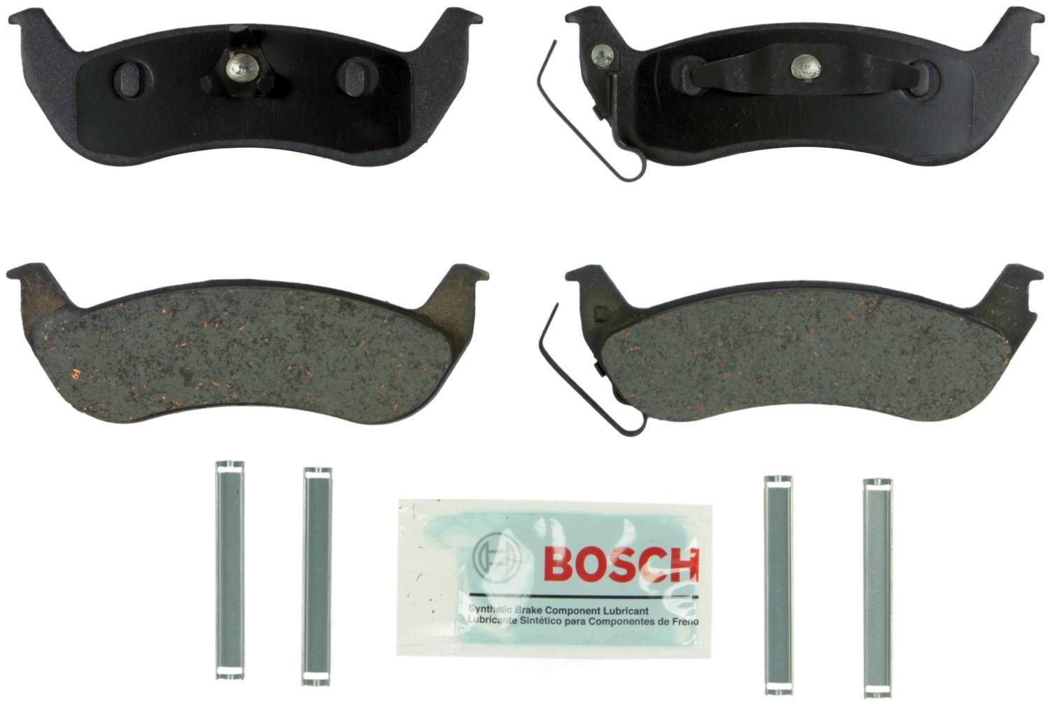 BOSCH BRAKE - Bosch Blue Ceramic Brake Pads with Hardware - BQC BE932H