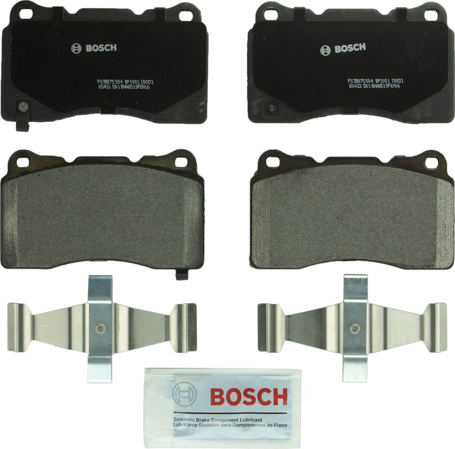 BOSCH BRAKE - Bosch QuietCast Semi-Metallic Brake Pads (Front) - BQC BP1001