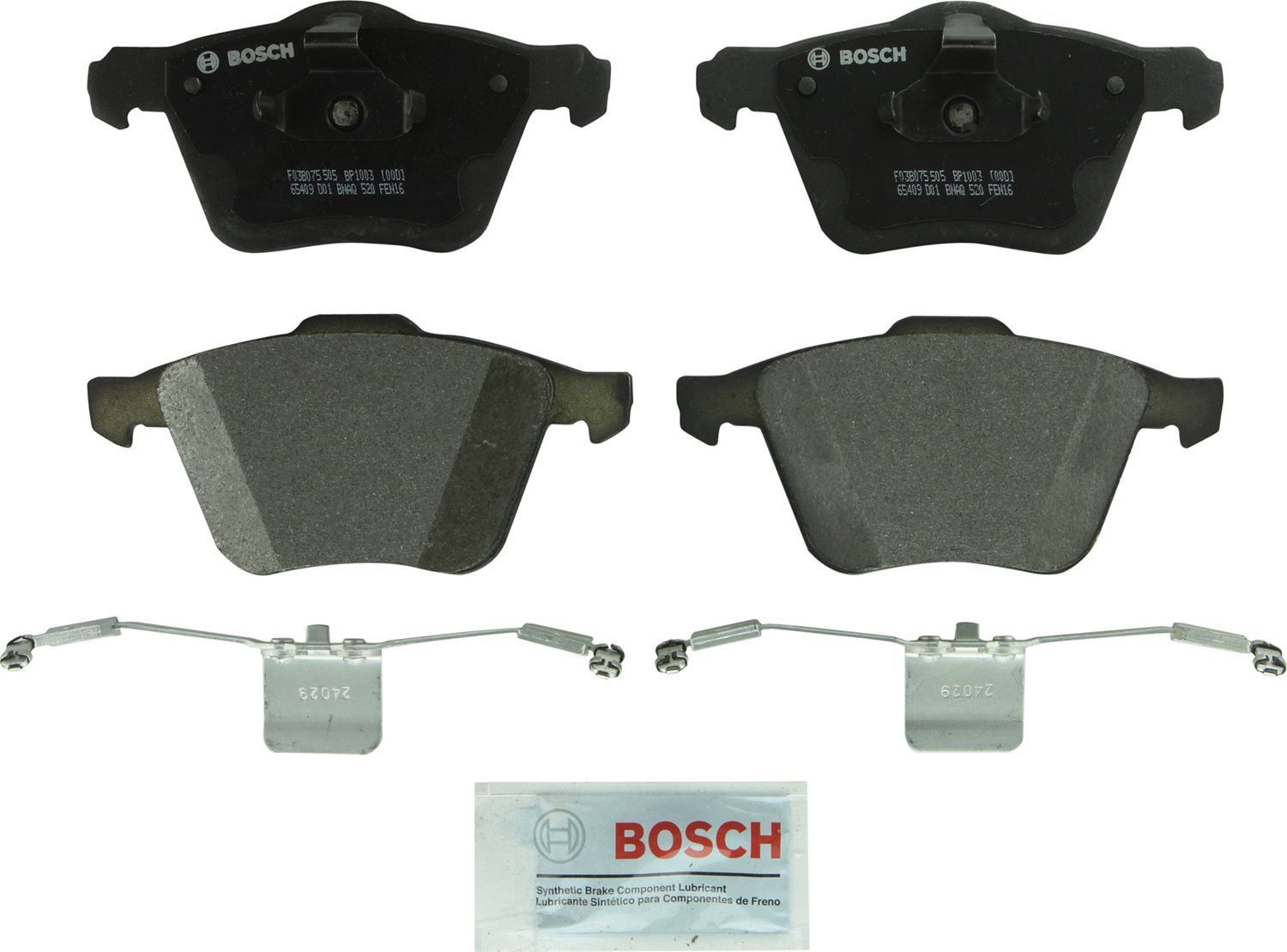 BOSCH BRAKE - Bosch QuietCast Semi-Metallic Brake Pads (Front) - BQC BP1003