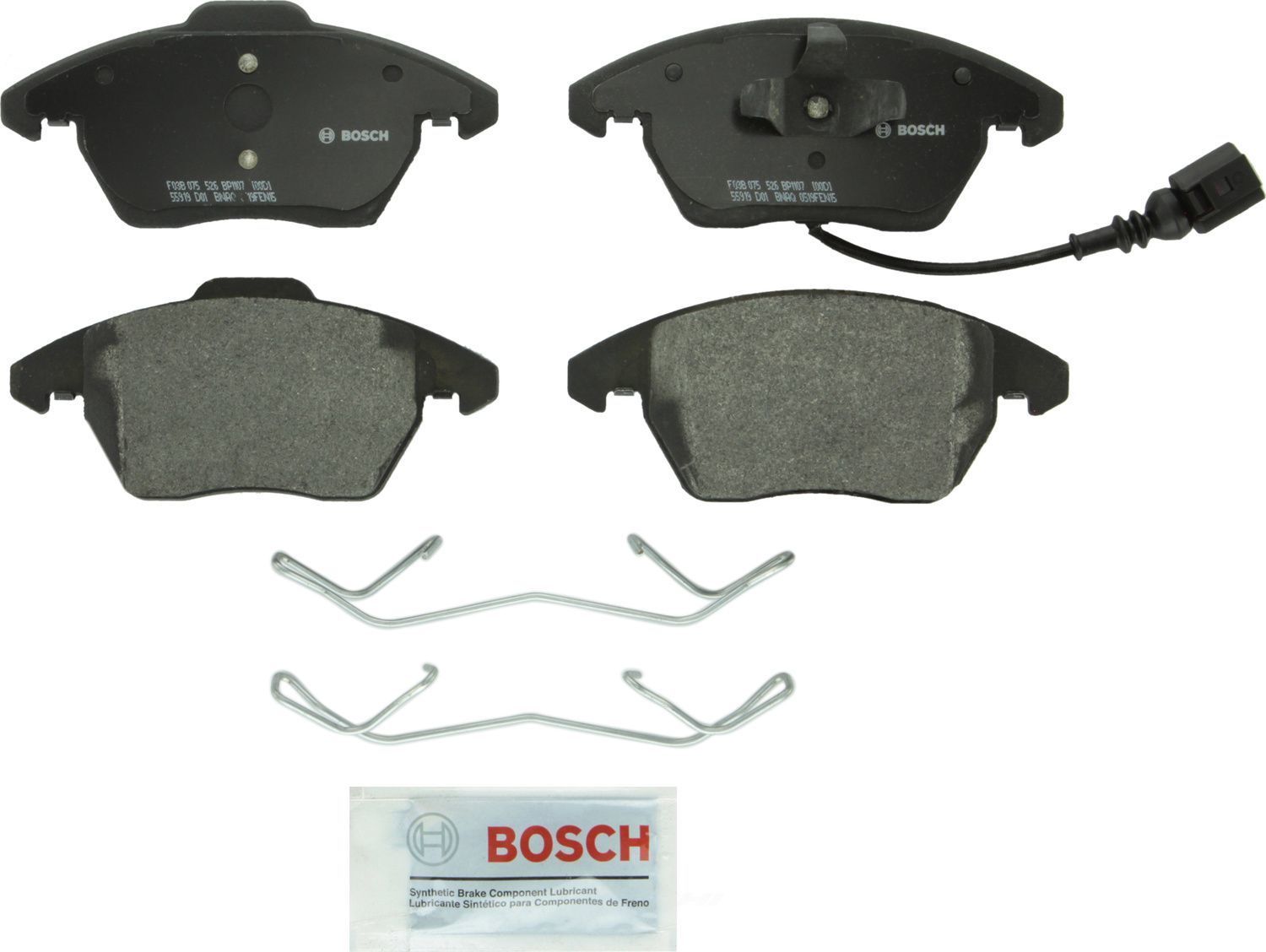 BOSCH BRAKE - Bosch QuietCast Semi-Metallic Brake Pads (Front) - BQC BP1107