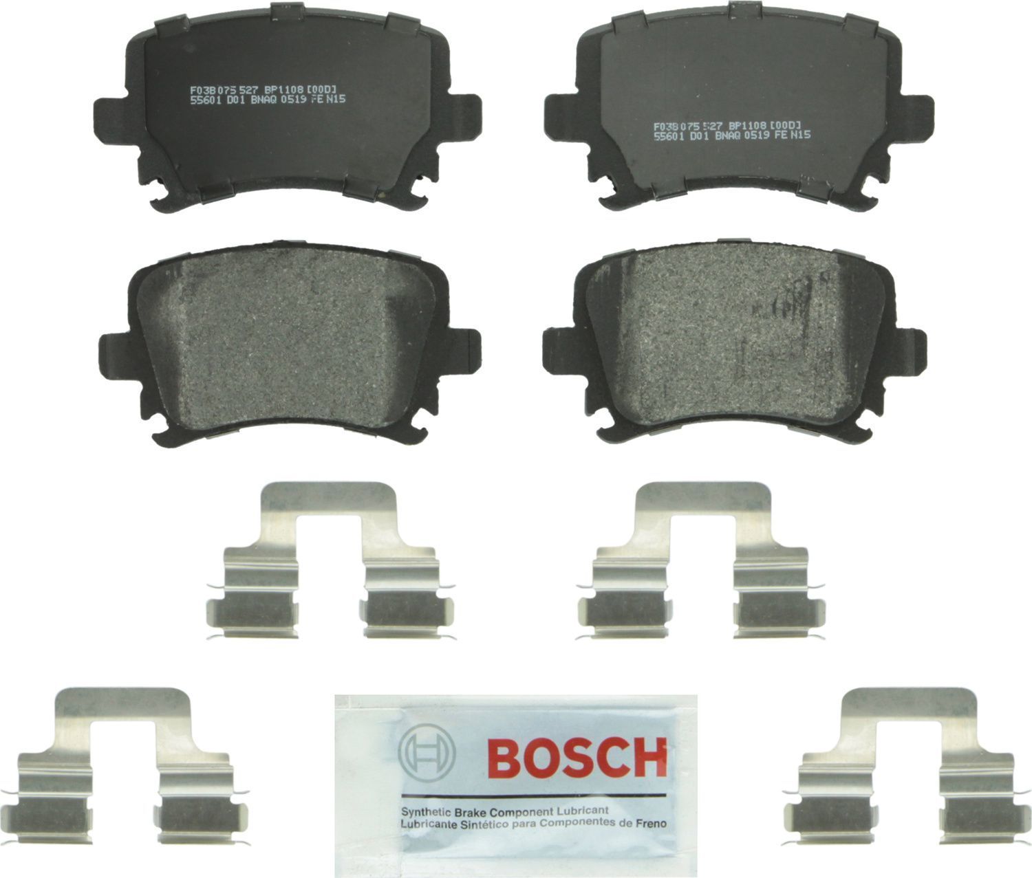 BOSCH BRAKE - Bosch QuietCast Semi-Metallic Brake Pads (Rear) - BQC BP1108