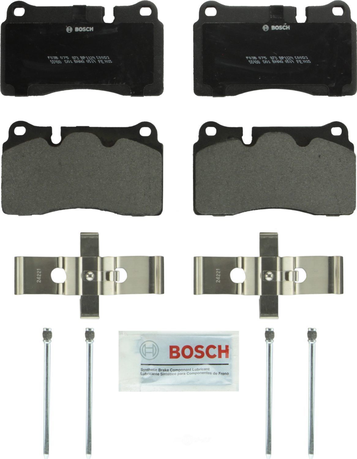 BOSCH BRAKE - Bosch QuietCast Semi-Metallic Brake Pads (Rear) - BQC BP1129