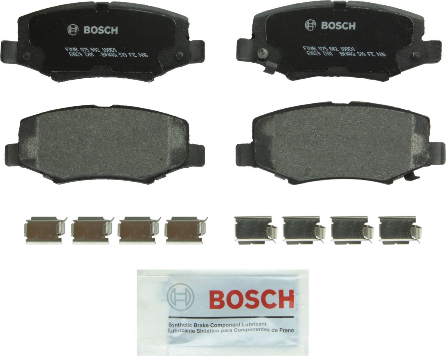 BOSCH BRAKE - Bosch QuietCast Semi-Metallic Brake Pads (Rear) - BQC BP1274