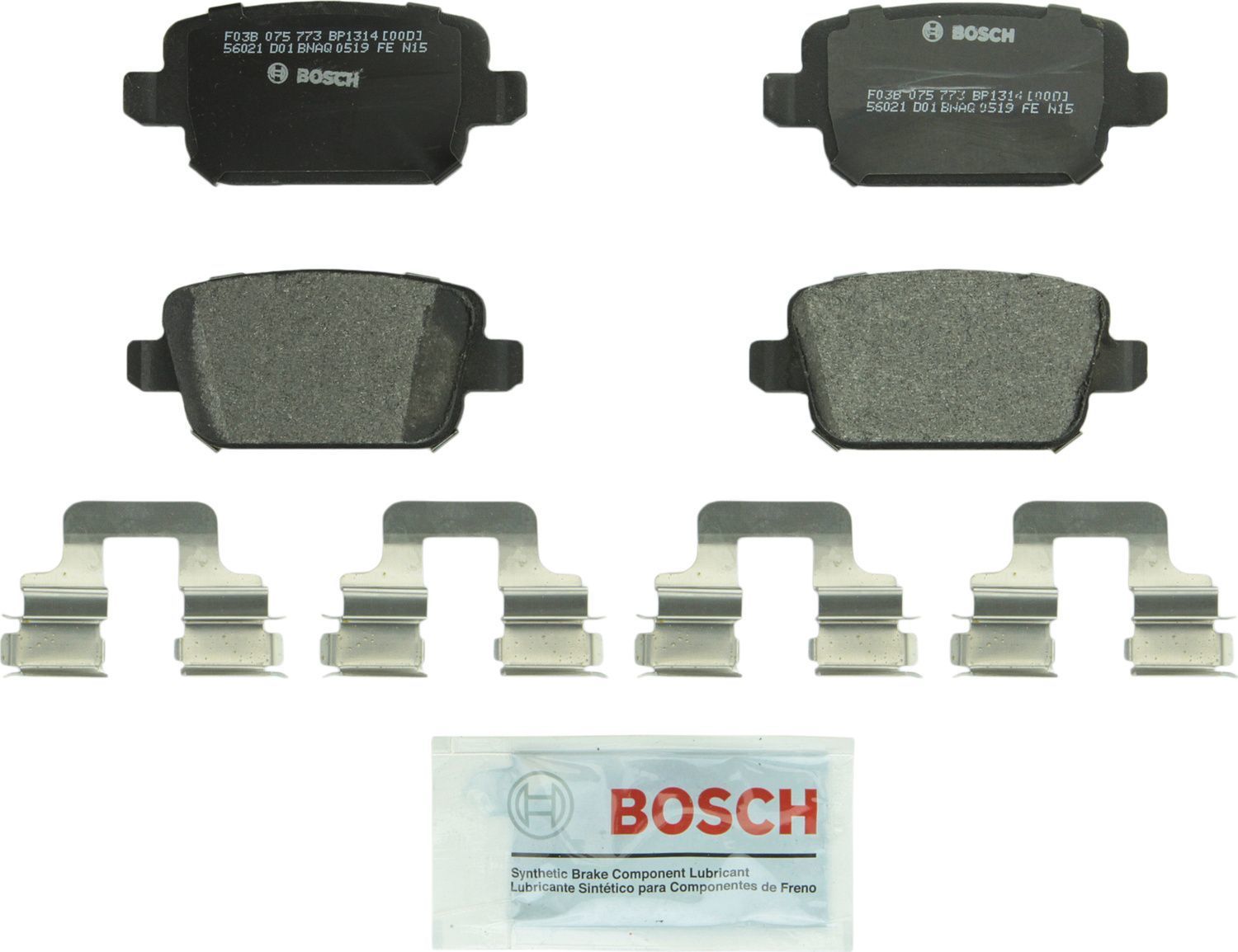 BOSCH BRAKE - Bosch QuietCast Semi-Metallic Brake Pads (Rear) - BQC BP1314