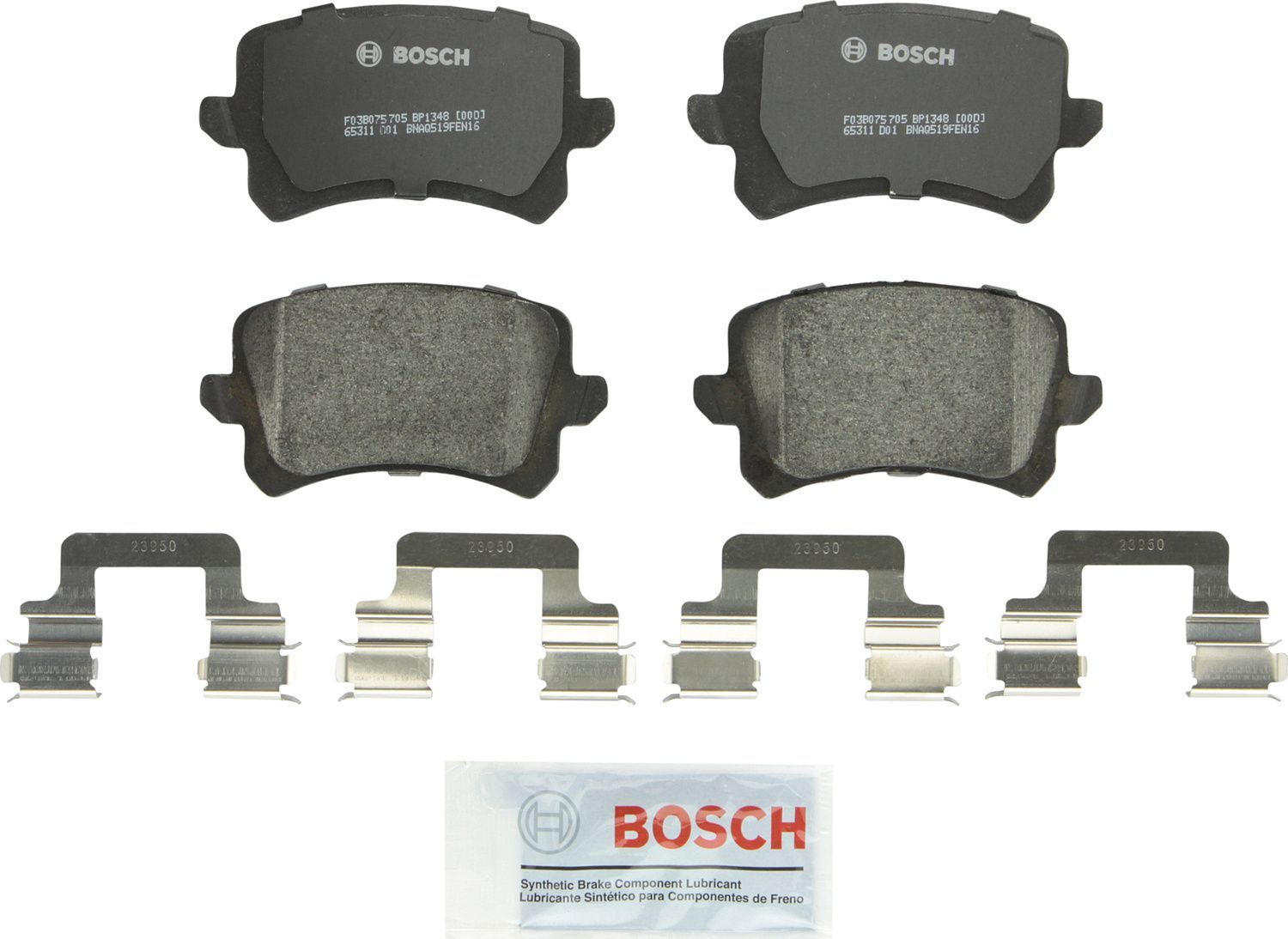 BOSCH BRAKE - Bosch QuietCast Brake Pad Ceramic Brake Pads (Rear) - BQC BP1348