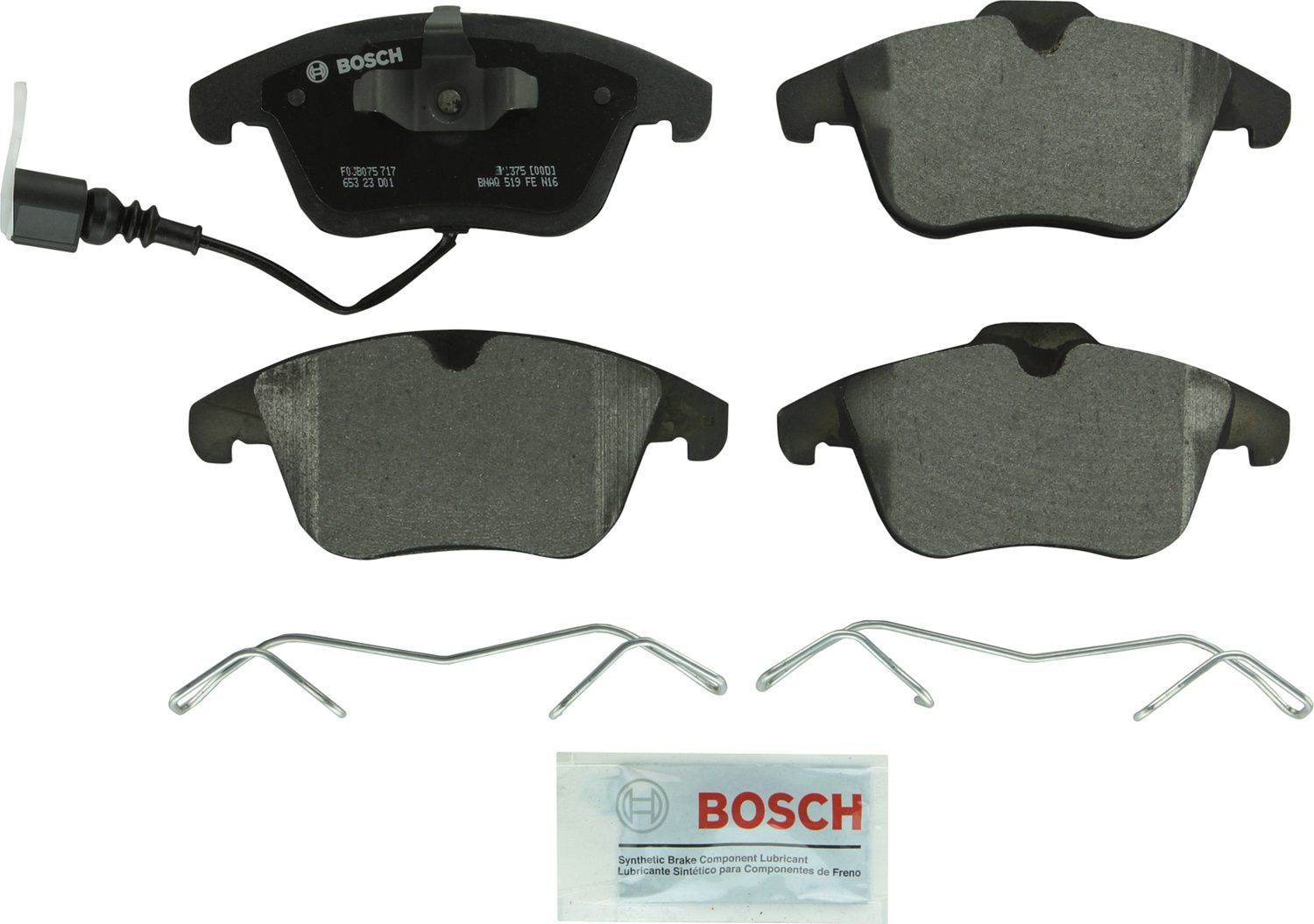 BOSCH BRAKE - Bosch QuietCast Semi-Metallic Brake Pads (Front) - BQC BP1375