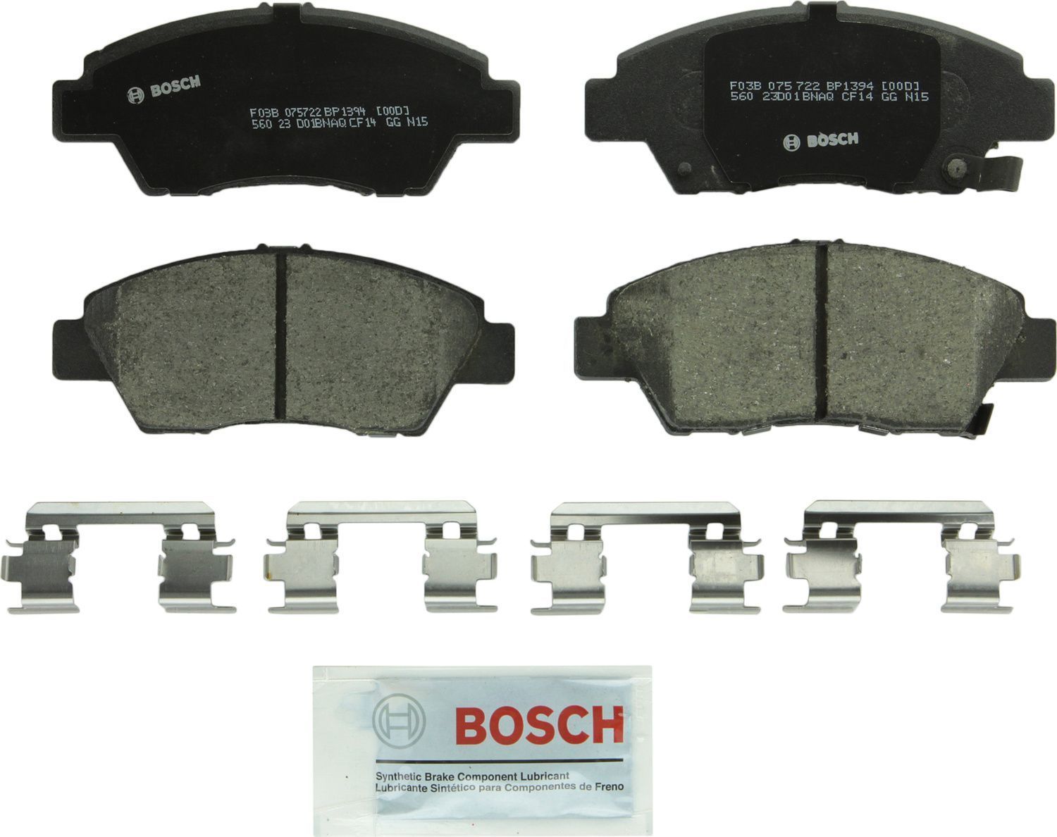 BOSCH BRAKE - Bosch QuietCast Brake Pad Ceramic Brake Pads (Front) - BQC BP1394