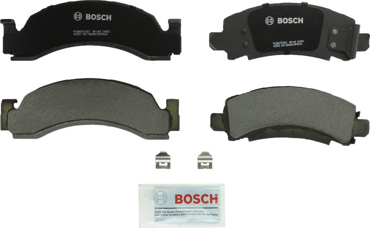 BOSCH BRAKE - Bosch QuietCast Semi-Metallic Brake Pads (Front) - BQC BP149