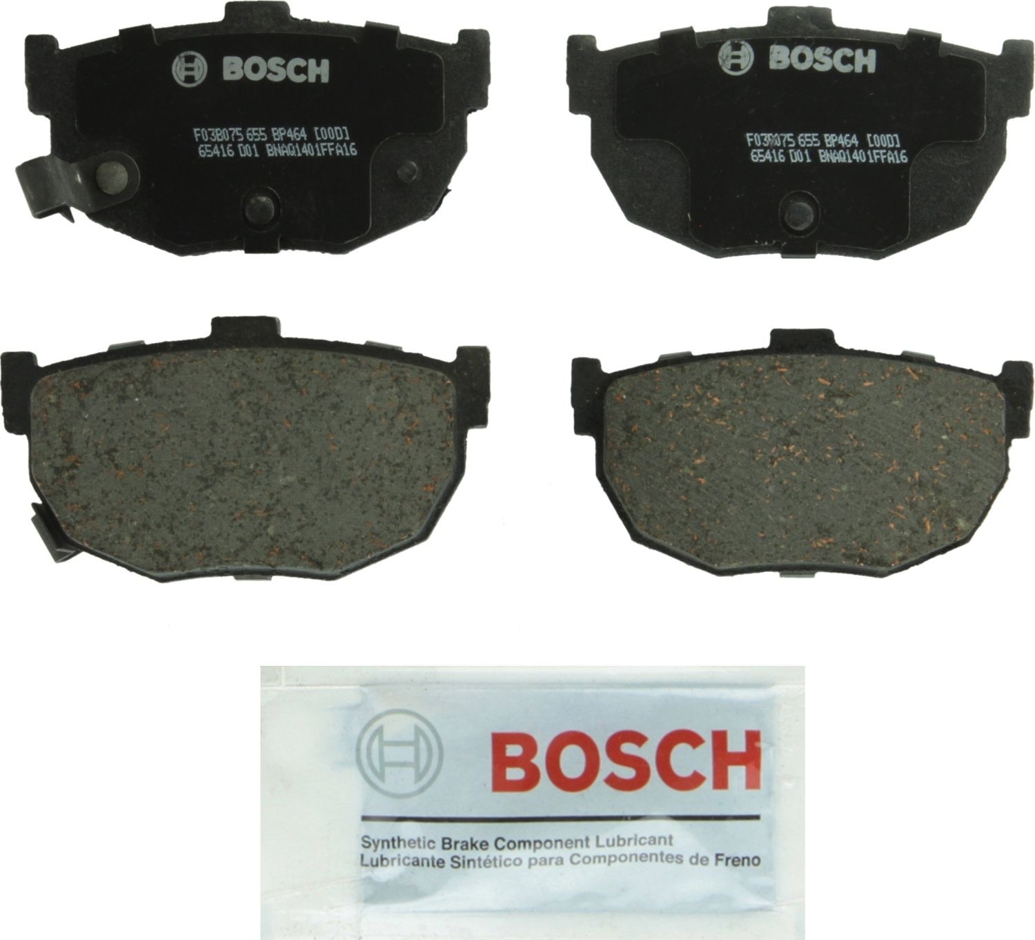 BOSCH BRAKE - Bosch QuietCast Brake Pad Ceramic Brake Pads (Rear) - BQC BP464