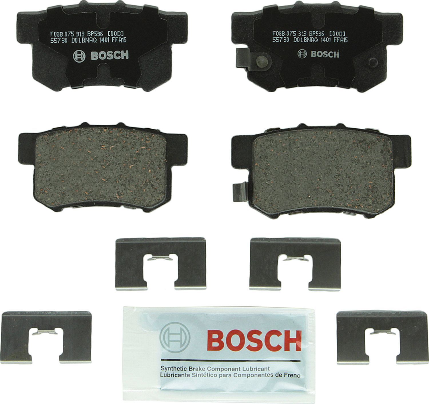BOSCH BRAKE - Bosch QuietCast Brake Pad Ceramic Brake Pads (Rear) - BQC BP536