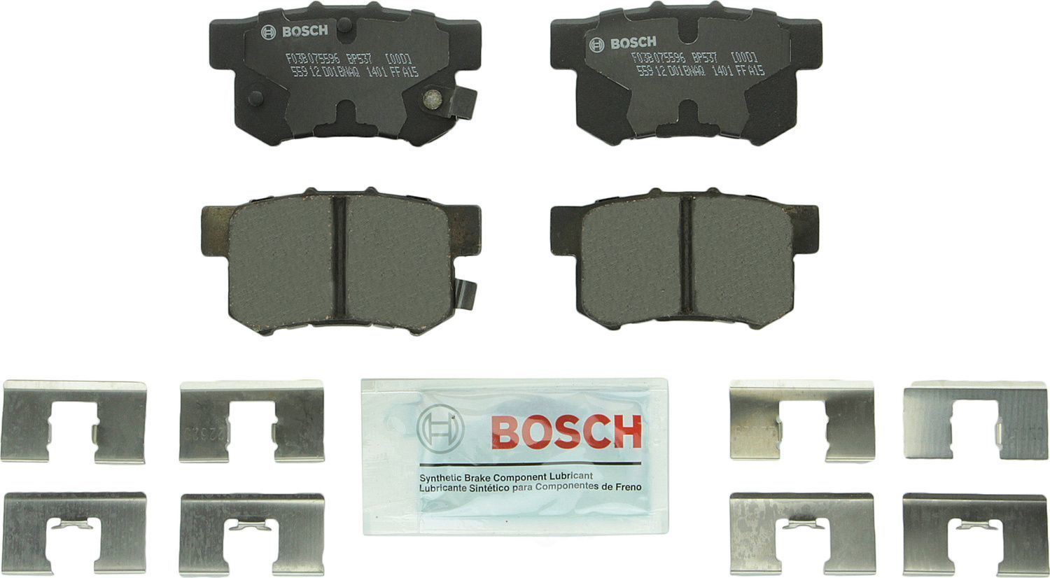 BOSCH BRAKE - Bosch QuietCast Brake Pad Ceramic Brake Pads (Rear) - BQC BP537