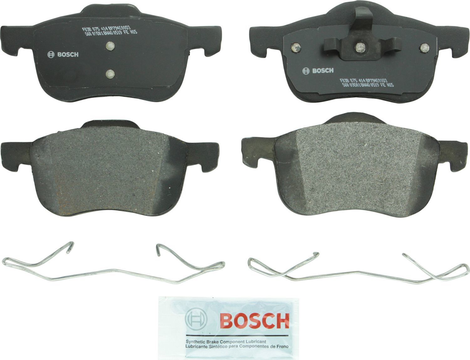 BOSCH BRAKE - Bosch QuietCast Semi-Metallic Brake Pads (Front) - BQC BP794