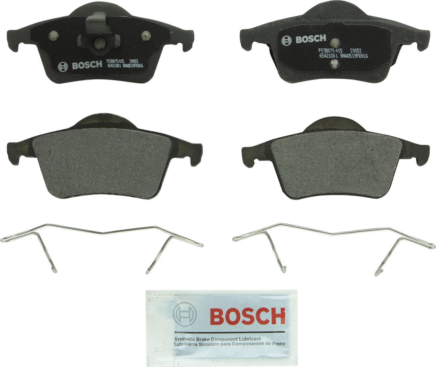 BOSCH BRAKE - Bosch QuietCast Semi-Metallic Brake Pads (Rear) - BQC BP795