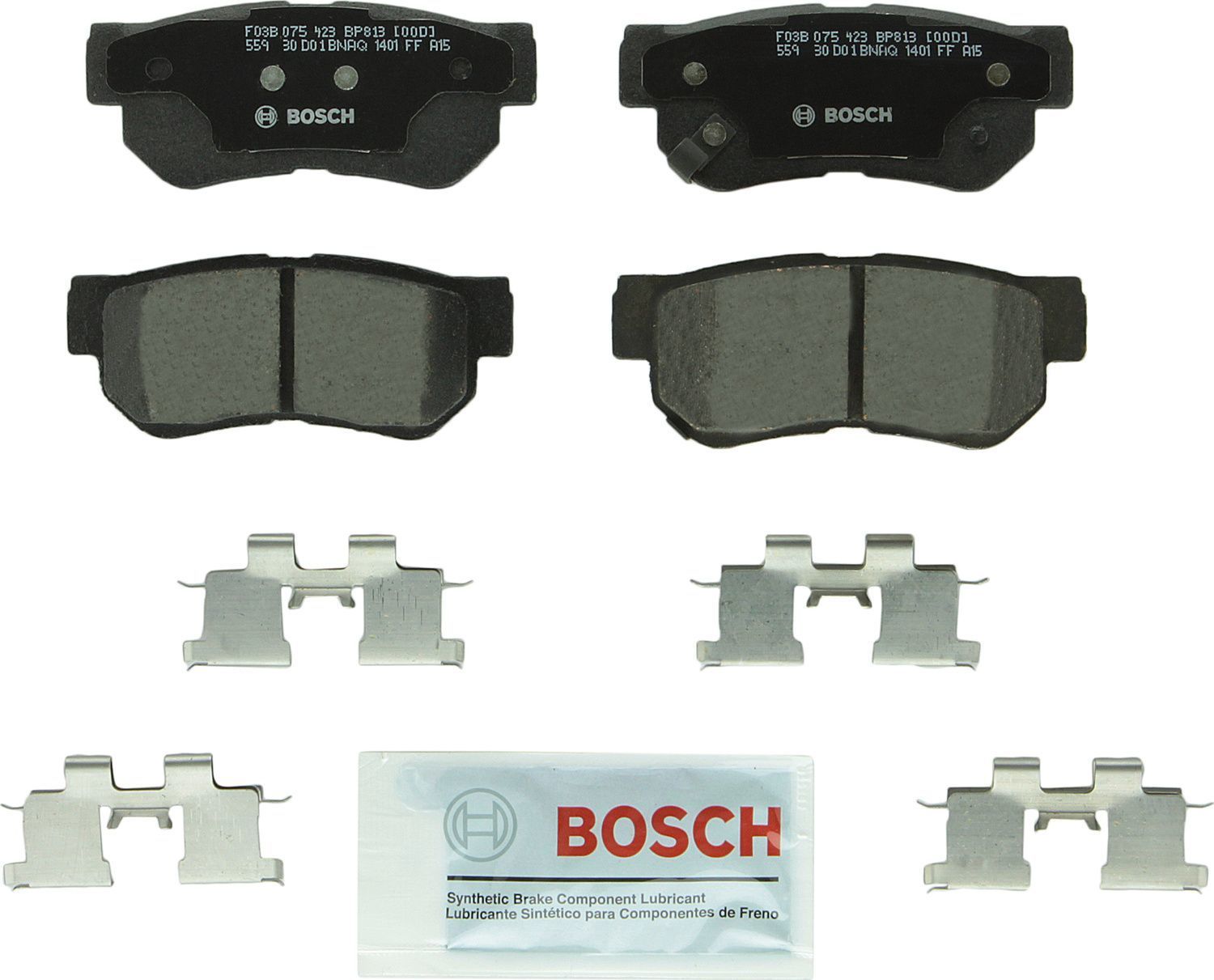 BOSCH BRAKE - Bosch QuietCast Brake Pad Ceramic Brake Pads (Rear) - BQC BP813