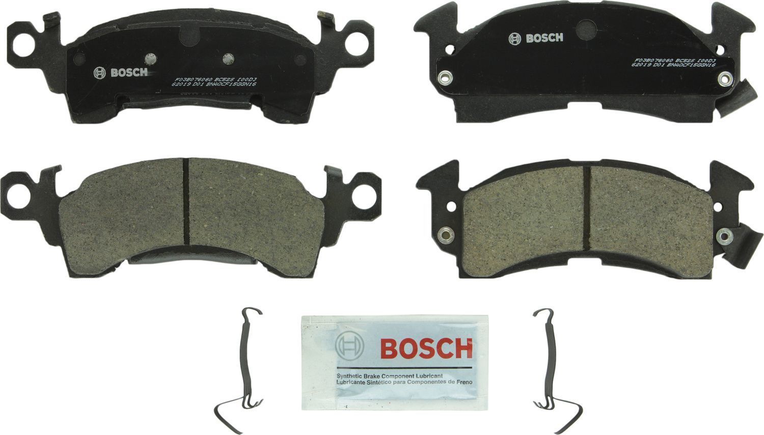 BOSCH BRAKE - Bosch QuietCast Brake Pad Ceramic Brake Pads - BQC - bc52s