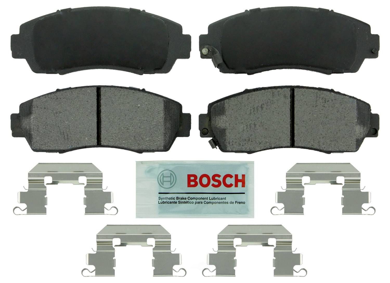 BOSCH BRAKE - Bosch Blue Semi-Metallic Brake Pads with Hardware - BQC - be1089h