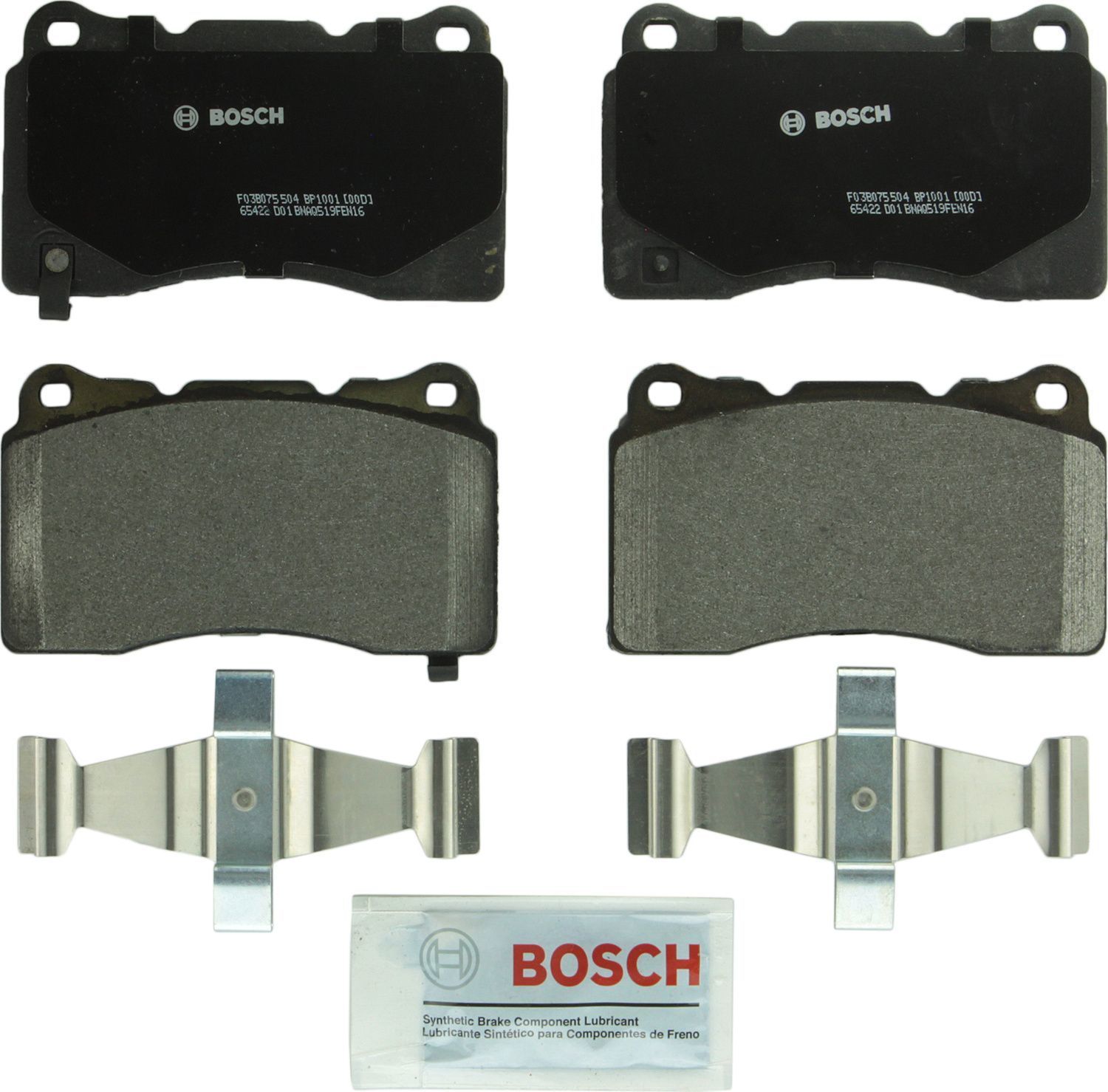 BOSCH BRAKE - Bosch QuietCast Semi-Metallic Brake Pads - BQC - bp1001