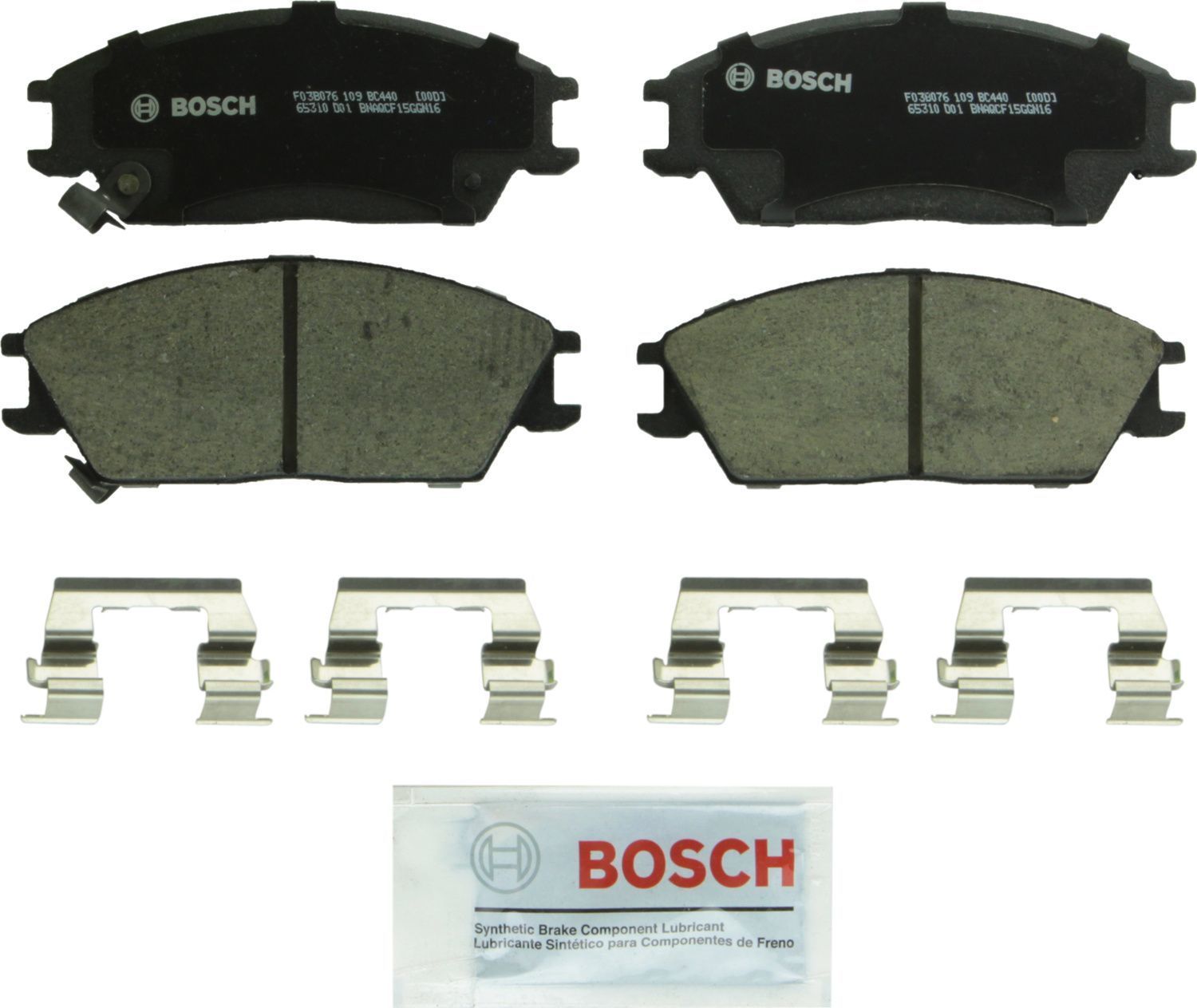 BOSCH BRAKE - Bosch QuietCast Brake Pad Ceramic Brake Pads - BQC - bc440