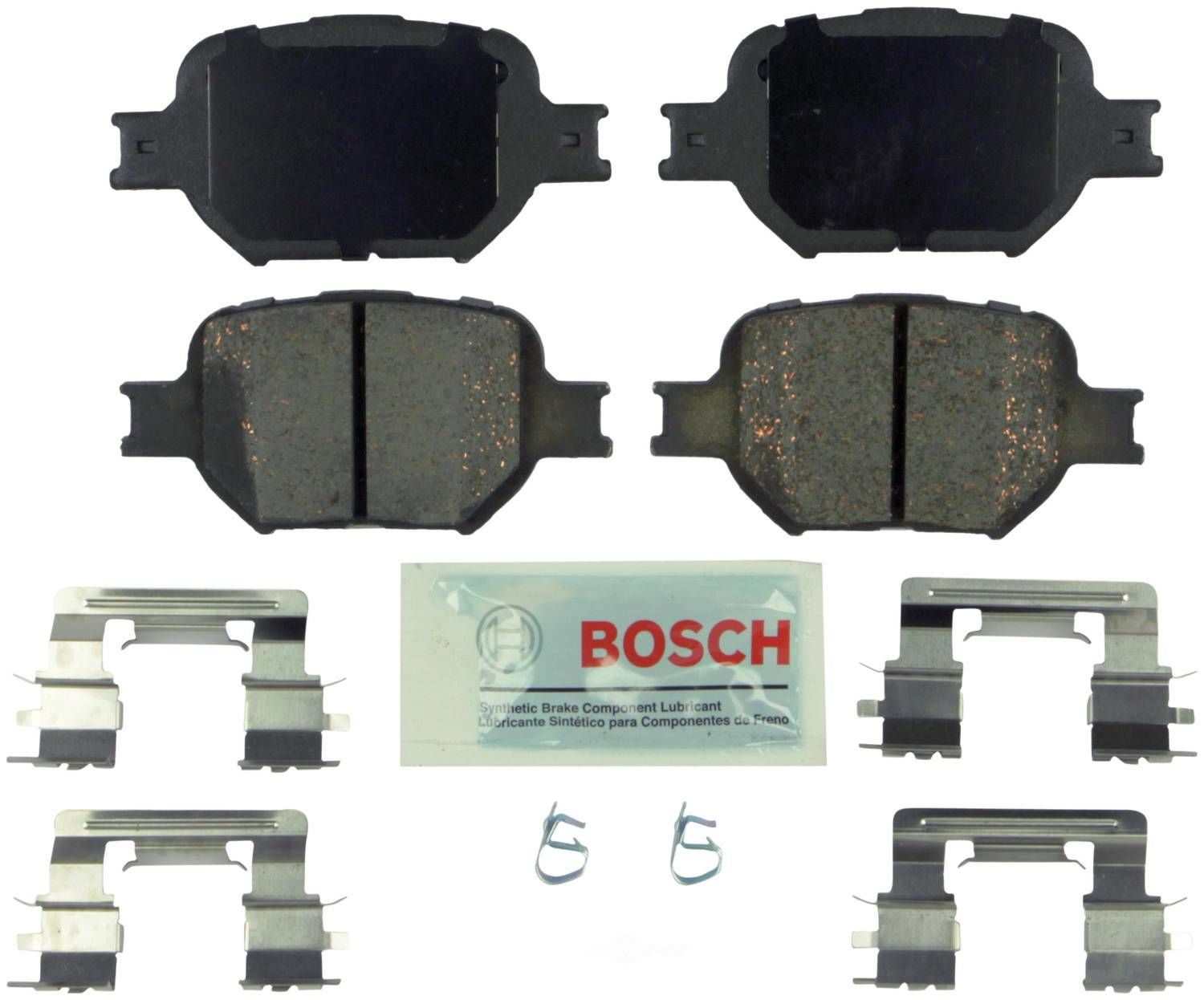 BOSCH BRAKE - Bosch Blue Ceramic Brake Pads with Hardware - BQC - be817h
