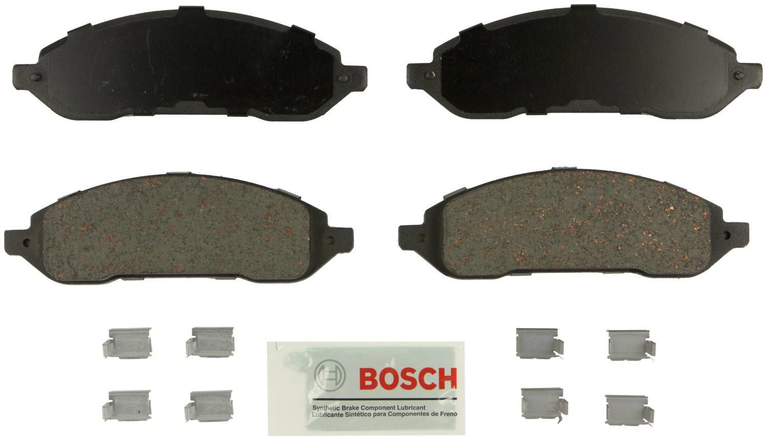 BOSCH BRAKE - Bosch Blue Ceramic Brake Pads with Hardware - BQC - be1022h