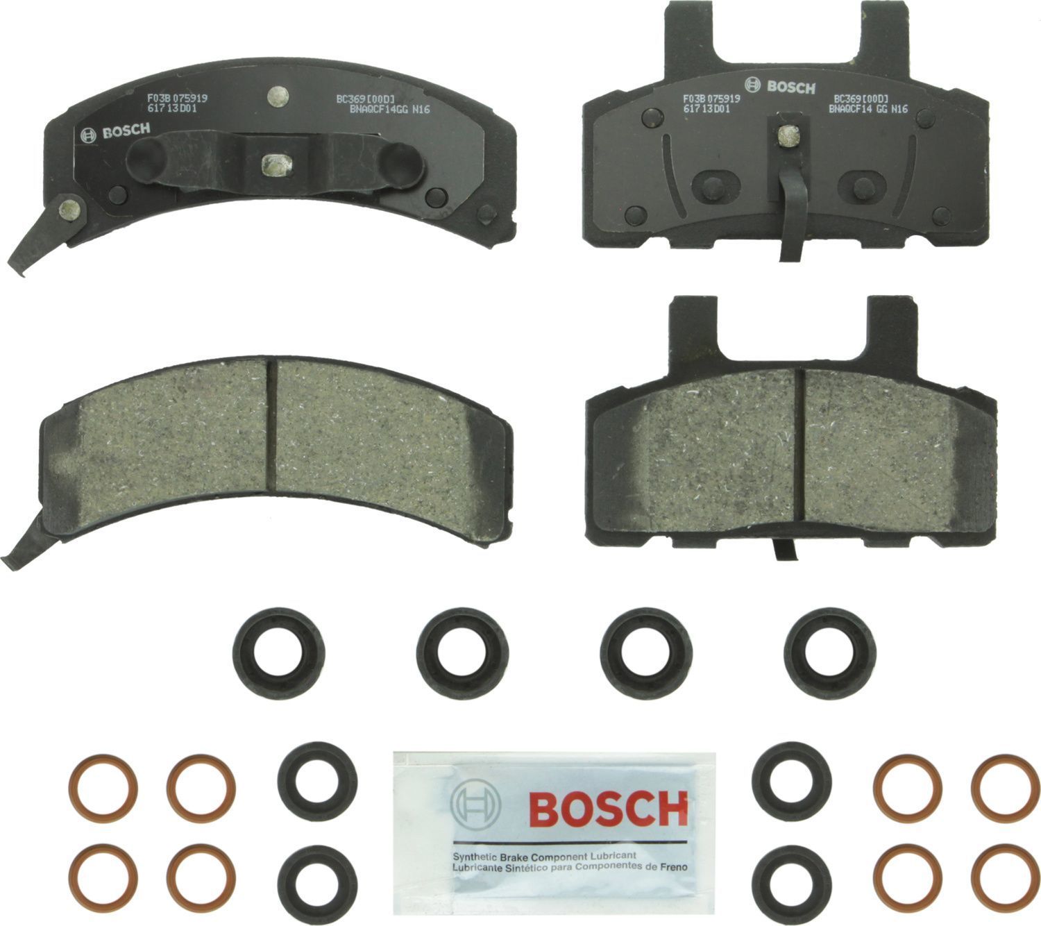 BOSCH BRAKE - Bosch QuietCast Brake Pad Ceramic Brake Pads - BQC - bc369