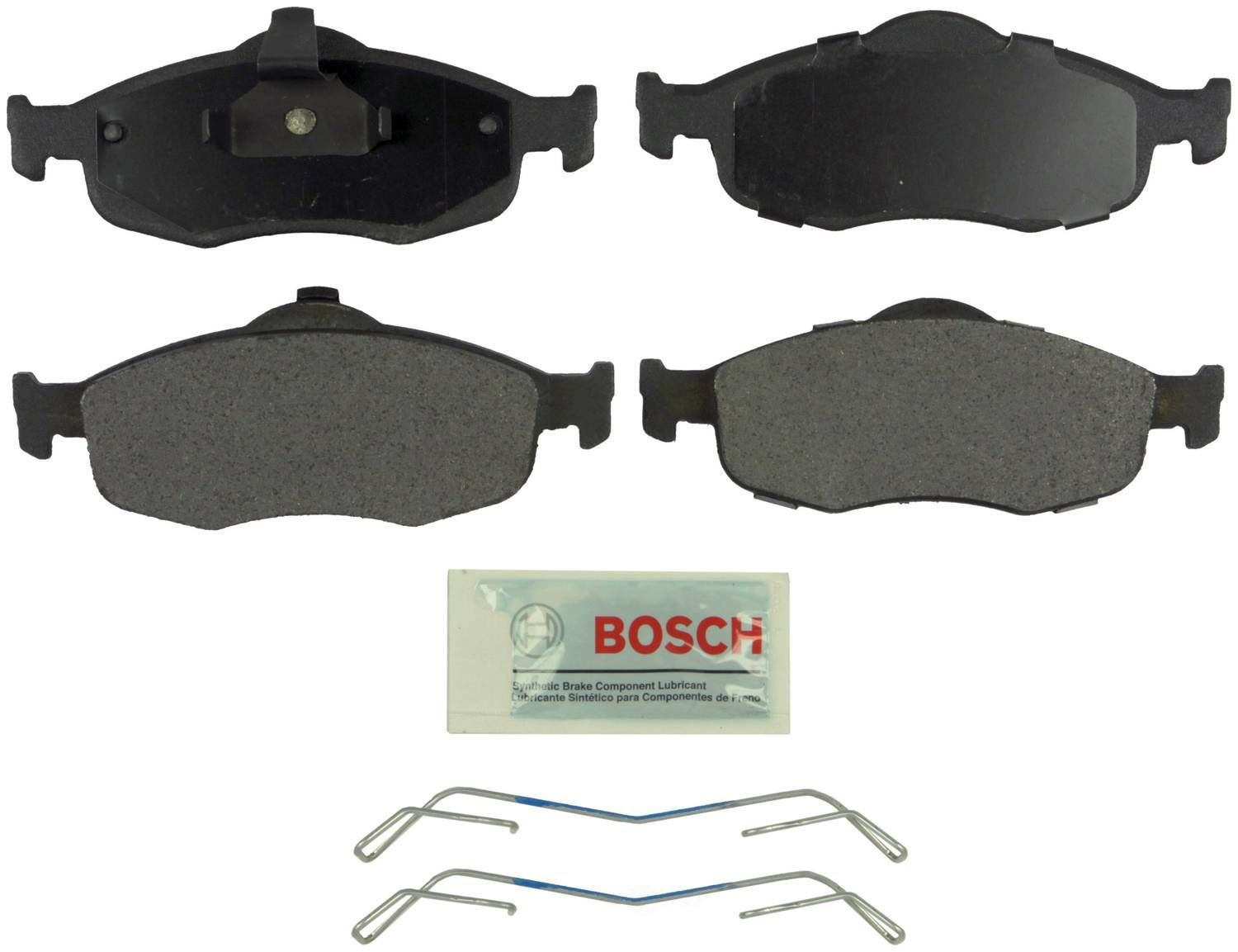 BOSCH BRAKE - Bosch Blue Semi-Metallic Brake Pads with Hardware - BQC - be648h