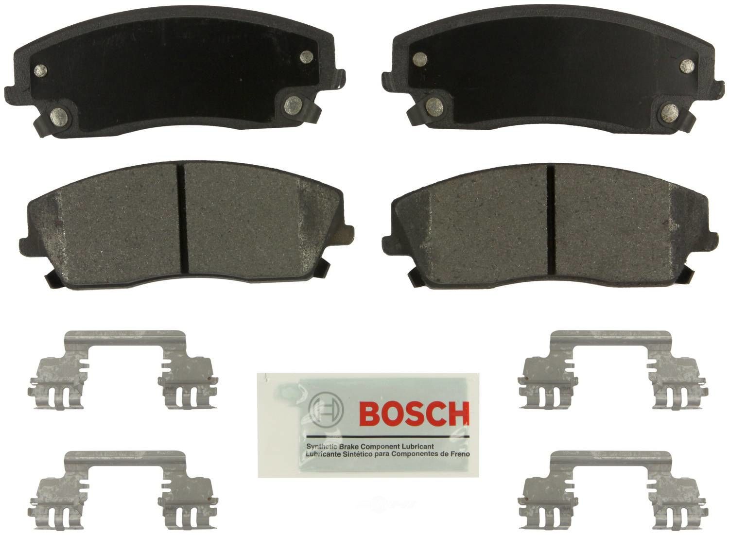 BOSCH BRAKE - Bosch Blue Ceramic Brake Pads with Hardware - BQC - be1056h