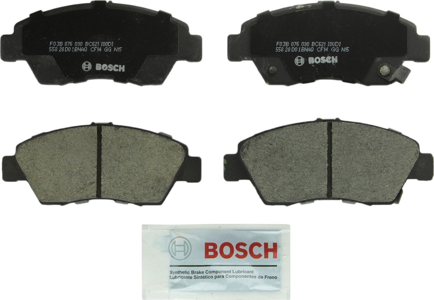BOSCH BRAKE - Bosch QuietCast Brake Pad Ceramic Brake Pads - BQC - bc621