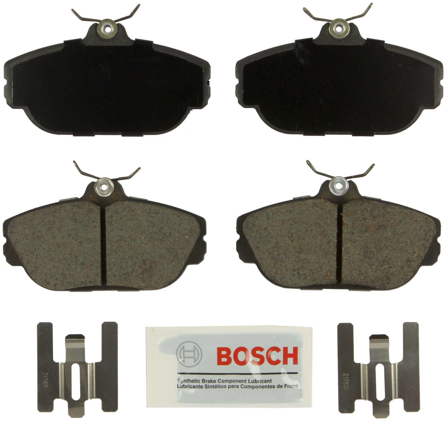 BOSCH BRAKE - Bosch Blue Ceramic Brake Pads with Hardware - BQC - be601h