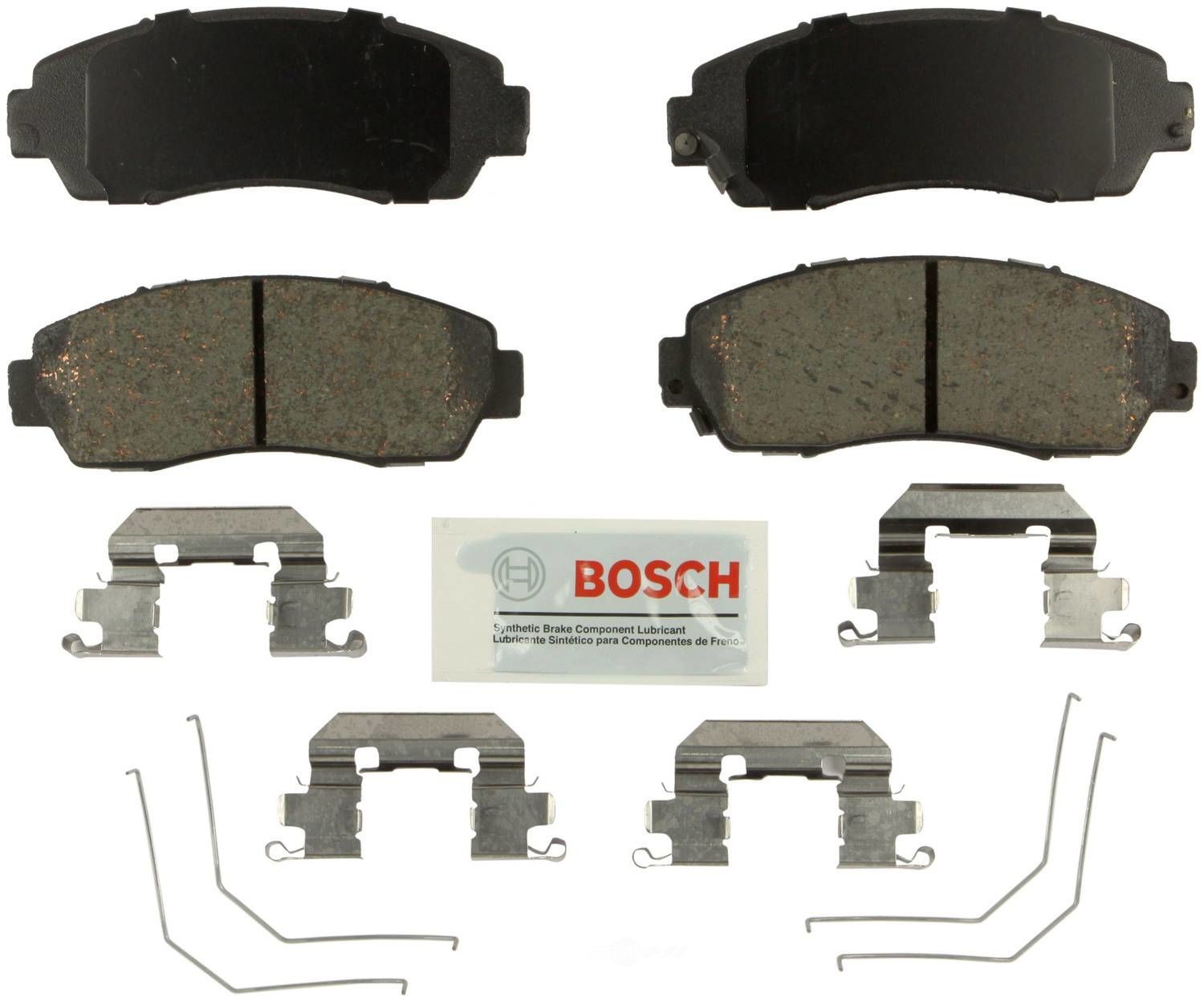BOSCH BRAKE - Bosch Blue Ceramic Brake Pads with Hardware - BQC - be1521h