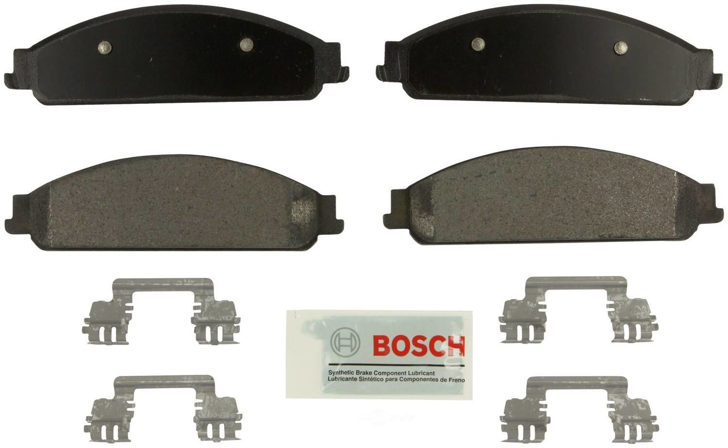 BOSCH BRAKE - Bosch Blue Ceramic Brake Pads with Hardware - BQC - be1070h