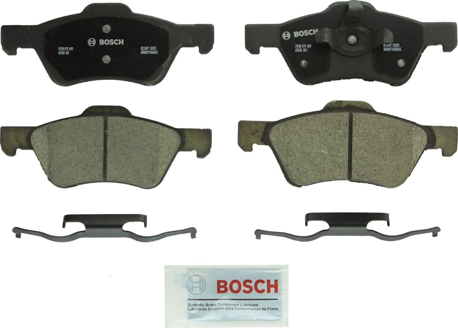 BOSCH BRAKE - Bosch QuietCast Brake Pad Ceramic Brake Pads - BQC - bc1047