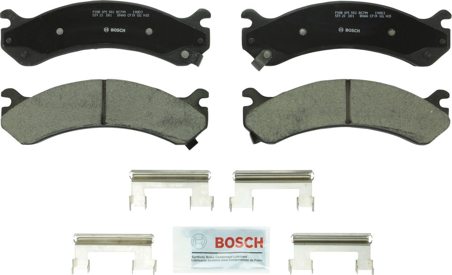 BOSCH BRAKE - Bosch QuietCast Brake Pad Ceramic Brake Pads - BQC - bc784