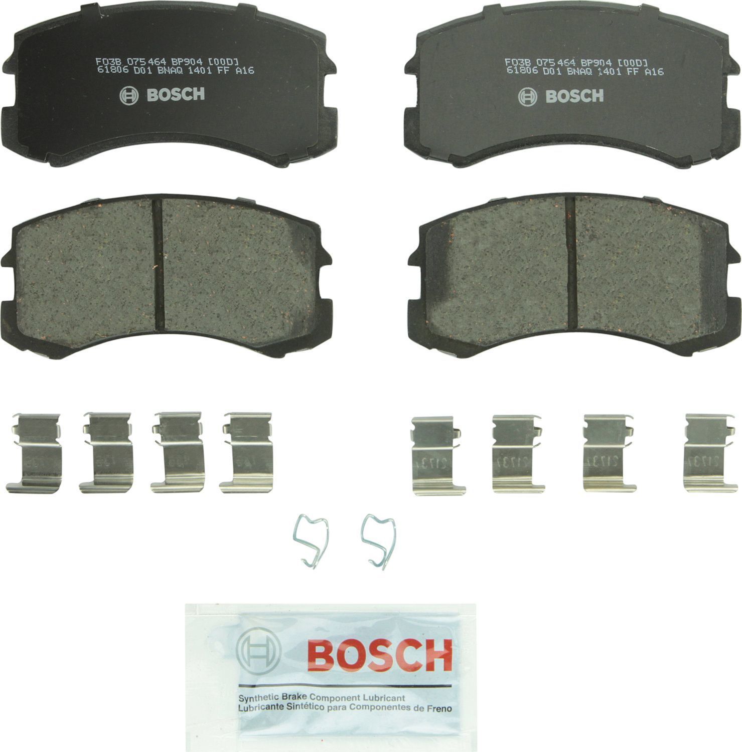 BOSCH BRAKE - Bosch QuietCast Brake Pad Ceramic Brake Pads - BQC - bp904