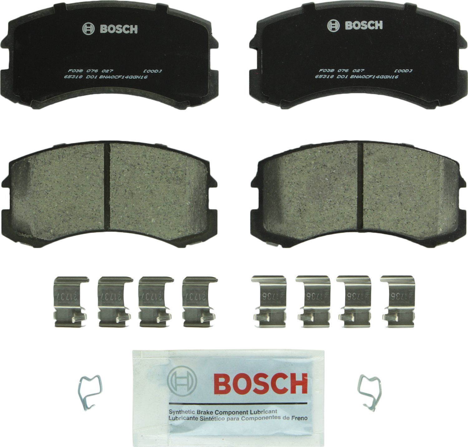 BOSCH BRAKE - Bosch QuietCast Brake Pad Ceramic Brake Pads - BQC - bc904