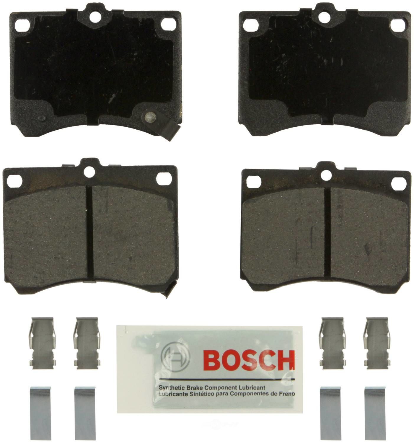 BOSCH BRAKE - Bosch Blue Ceramic Brake Pads with Hardware - BQC - be473h