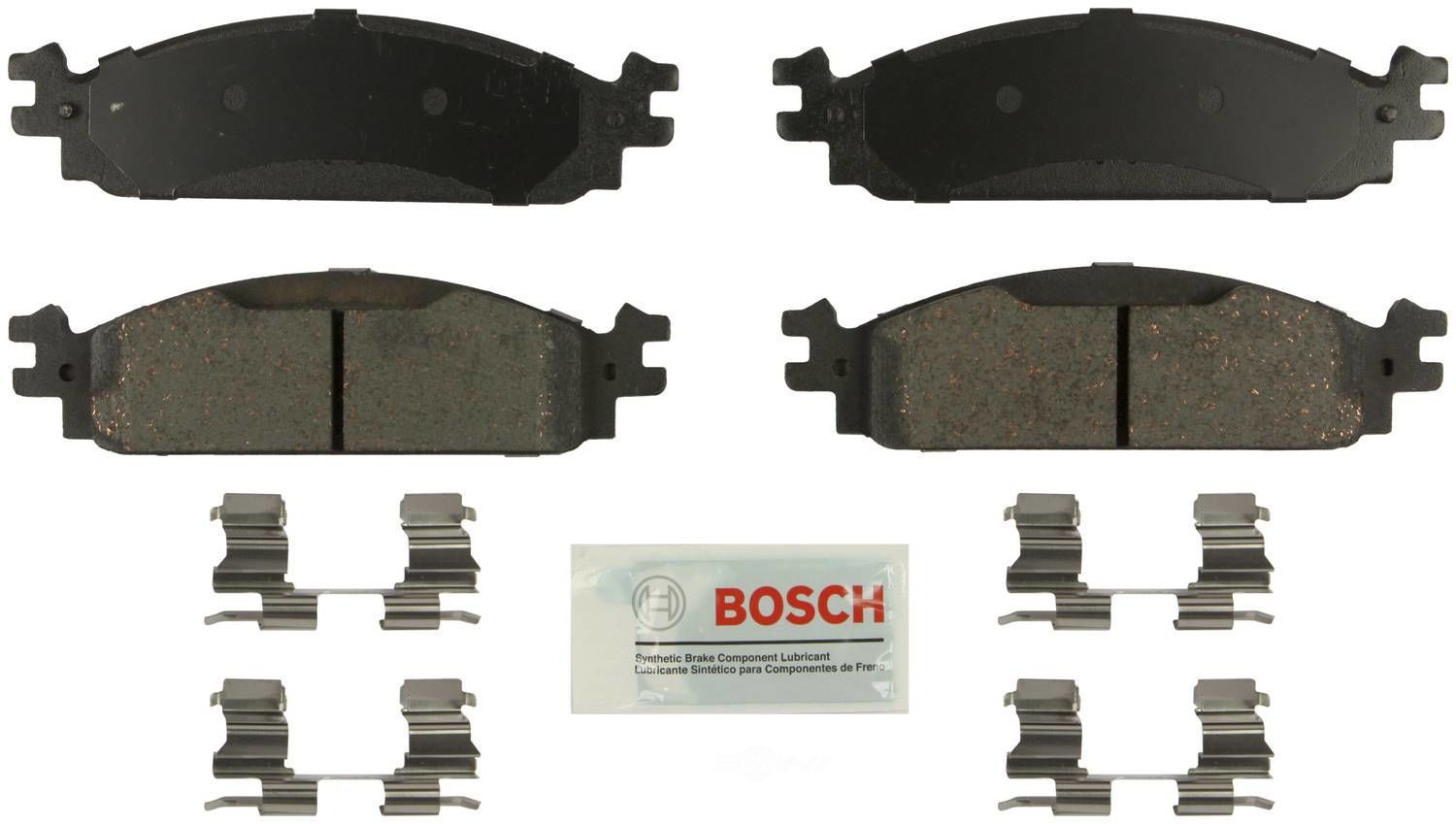 BOSCH BRAKE - Bosch Blue Ceramic Brake Pads with Hardware - BQC - be1376h