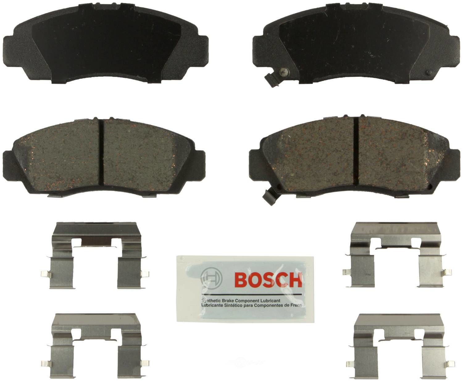 BOSCH BRAKE - Bosch Blue Ceramic Brake Pads with Hardware - BQC - be1506h