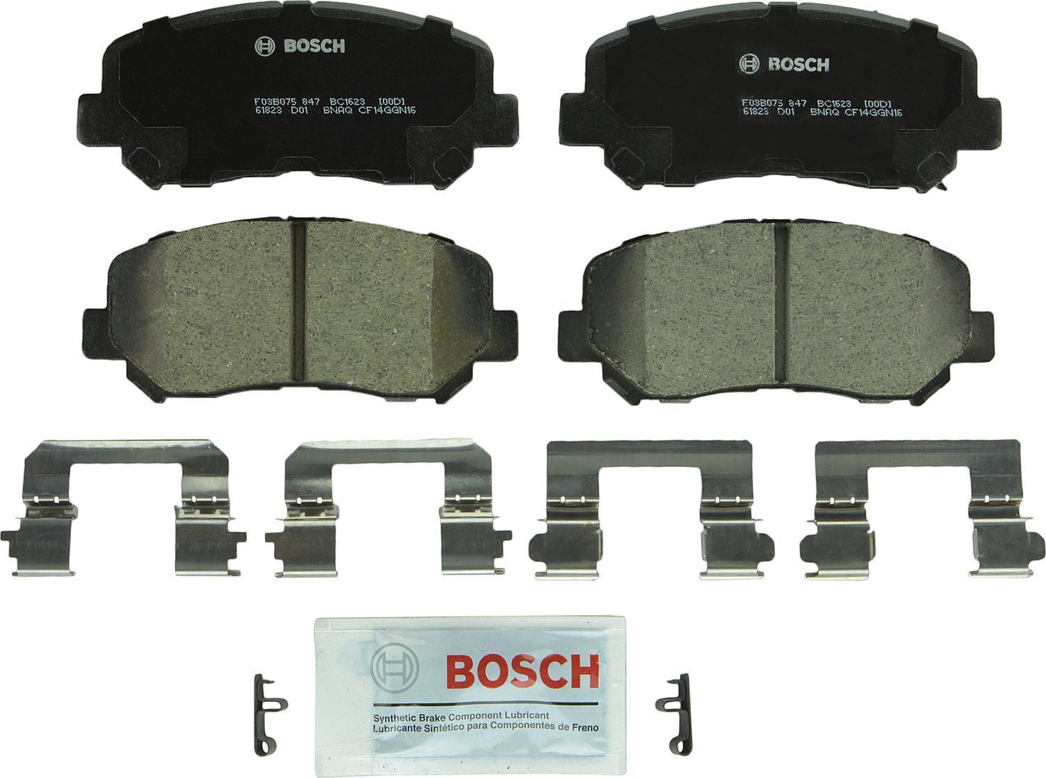 BOSCH BRAKE - Bosch QuietCast Brake Pad Ceramic Brake Pads - BQC - bc1623