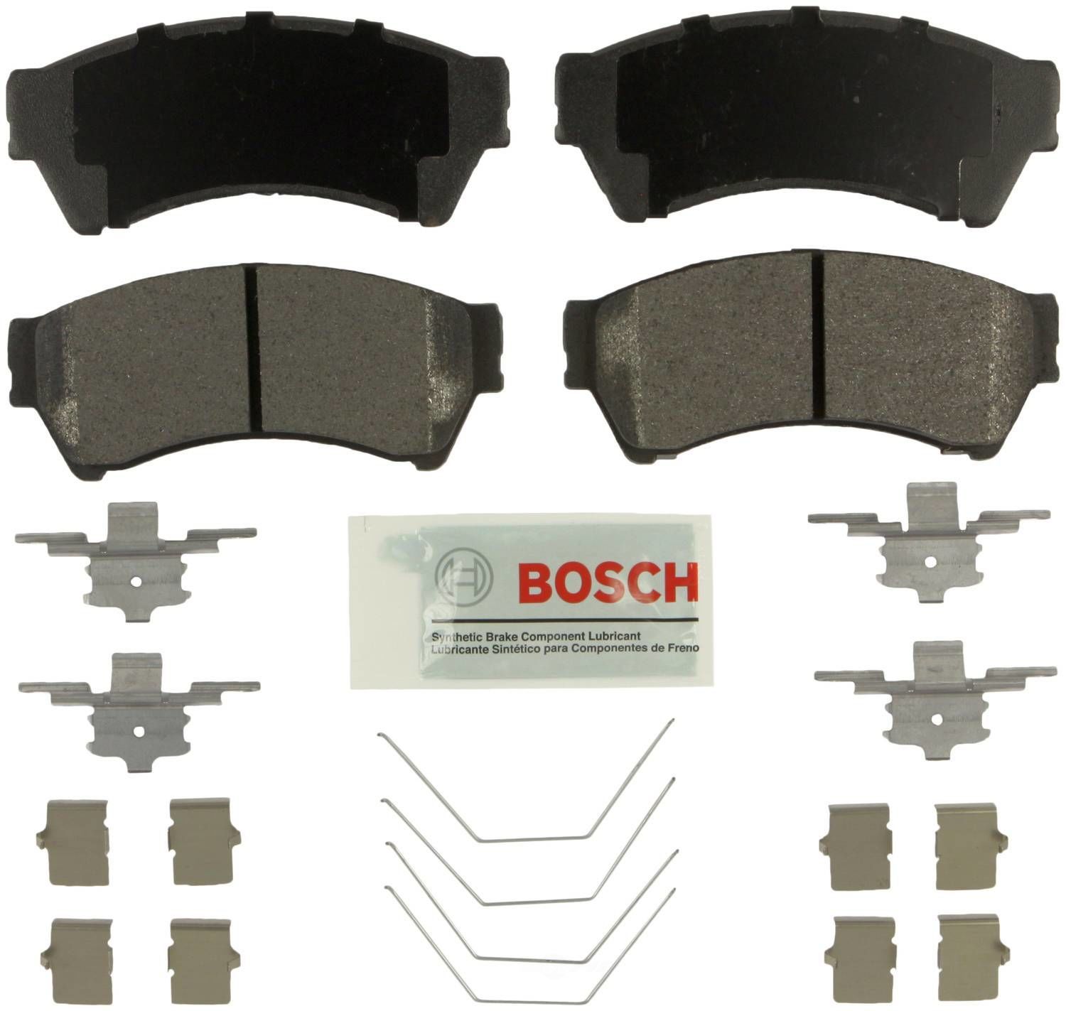 BOSCH BRAKE - Bosch Blue Ceramic Brake Pads with Hardware - BQC - be1164h