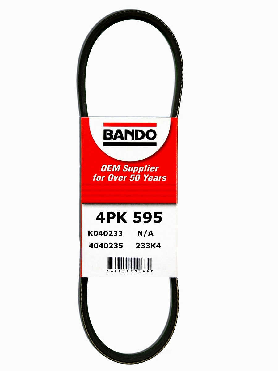 BANDO - Rib Ace Precision Engineered V-Ribbed Belt - BWO 4PK595