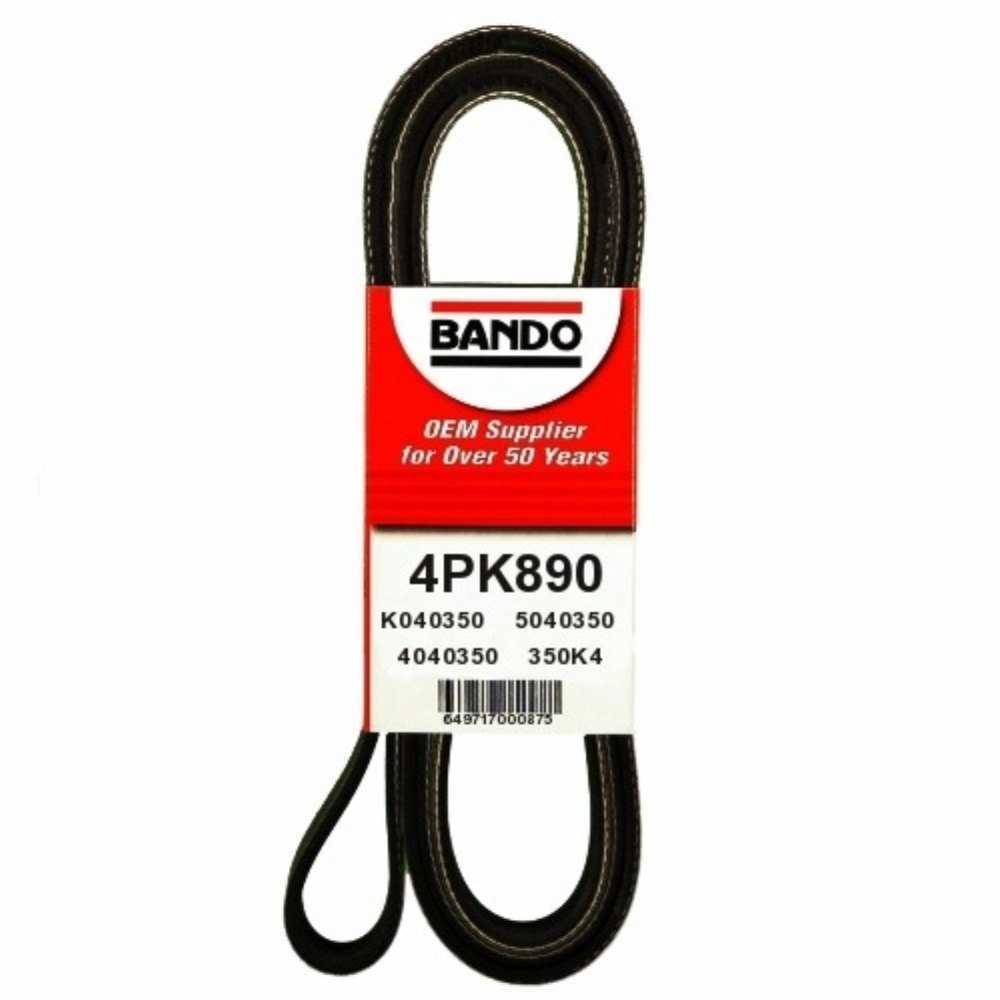BANDO - Rib Ace Precision Engineered V-Ribbed Belt (Alternator) - BWO 4PK890