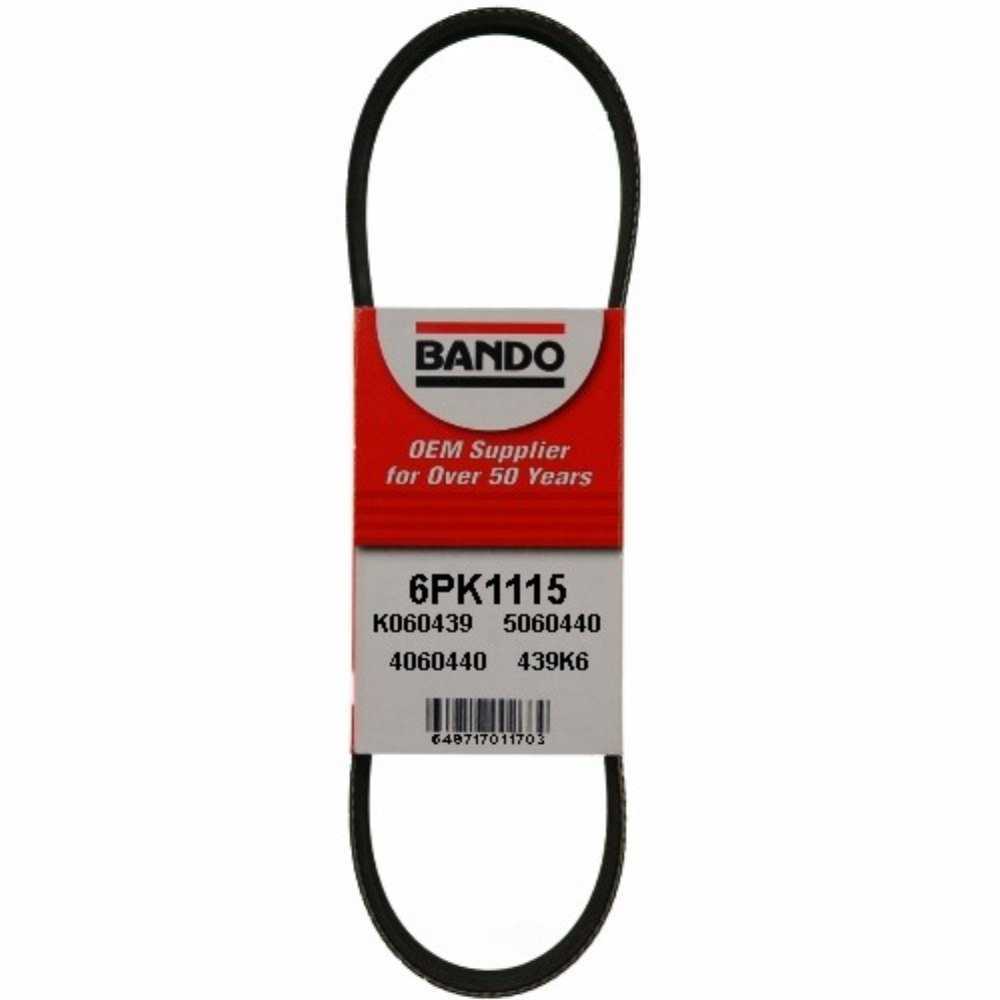 BANDO - Accessory Drive Belt (Alternator and Air Conditioning) - BWO 6PK1115
