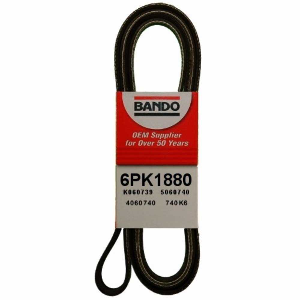 BANDO - Rib Ace Precision Engineered V-Ribbed Belt (Water Pump, Alternator, Air Conditioning and Power Steering) - BWO 6PK1880