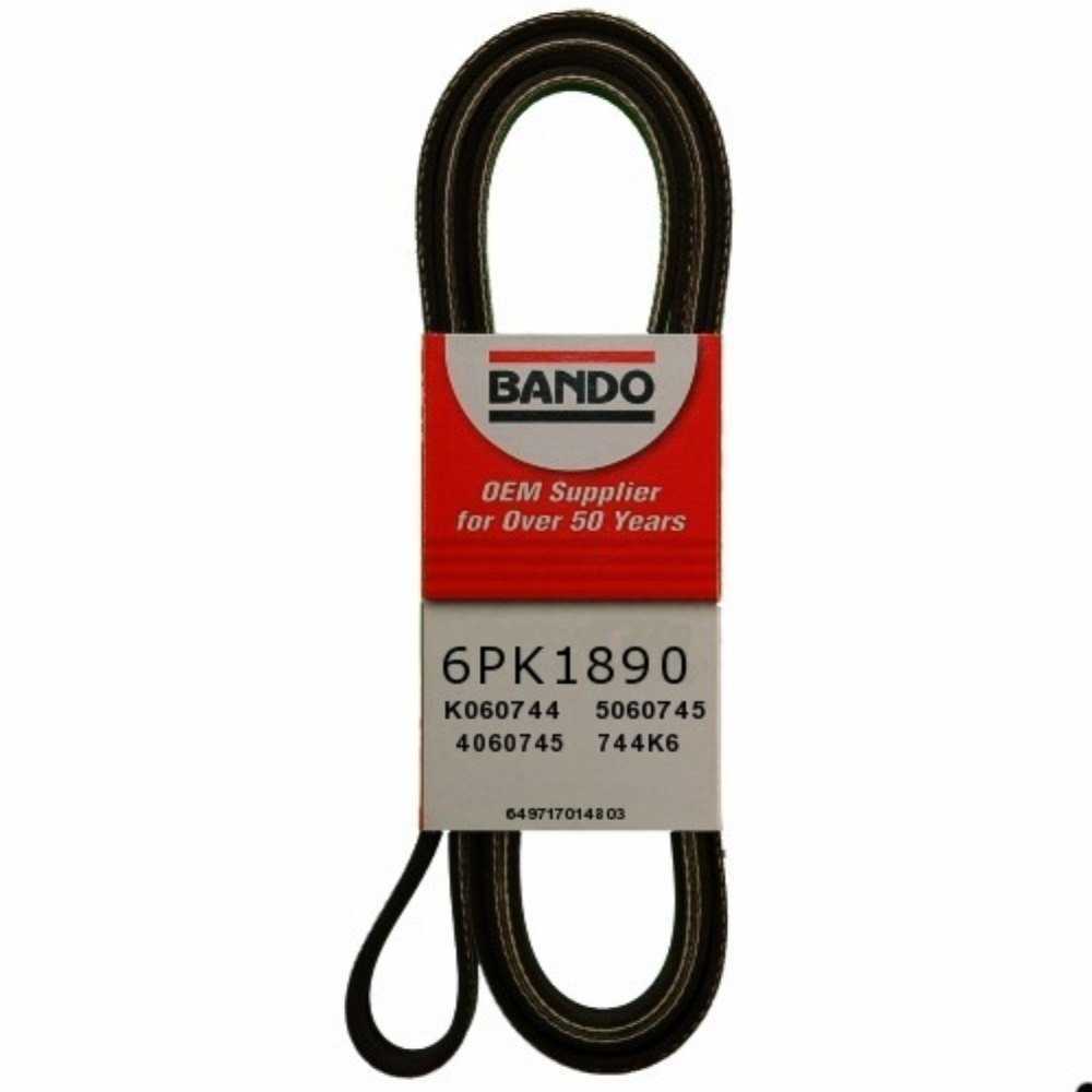 BANDO - Rib Ace Precision Engineered V-Ribbed Belt (Water Pump, Alternator, Air Conditioning and Power Steering) - BWO 6PK1890