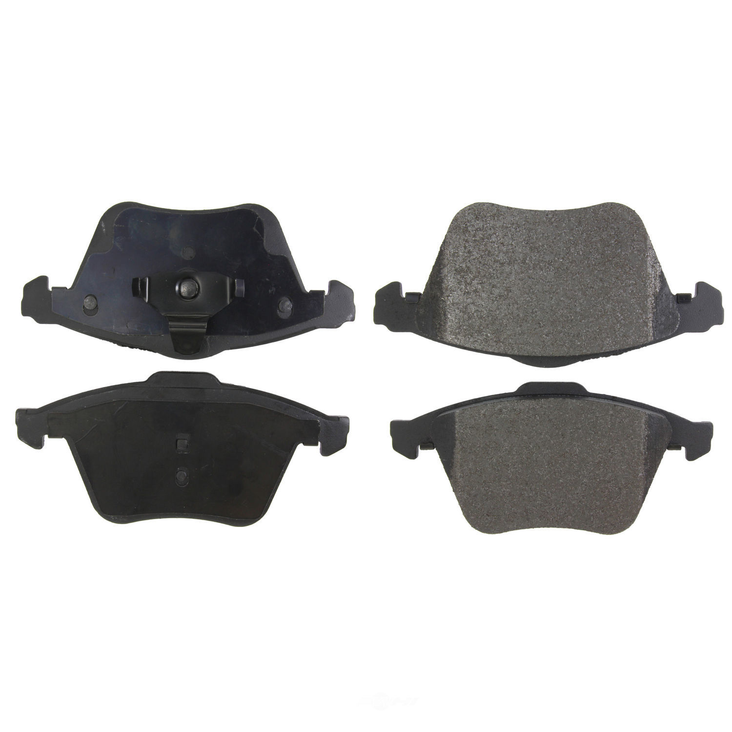 CENTRIC PARTS - Posi-Quiet Metallic Disc Brake Pad w/Shims & Hrdwr-Preferred - CEC 104.11110